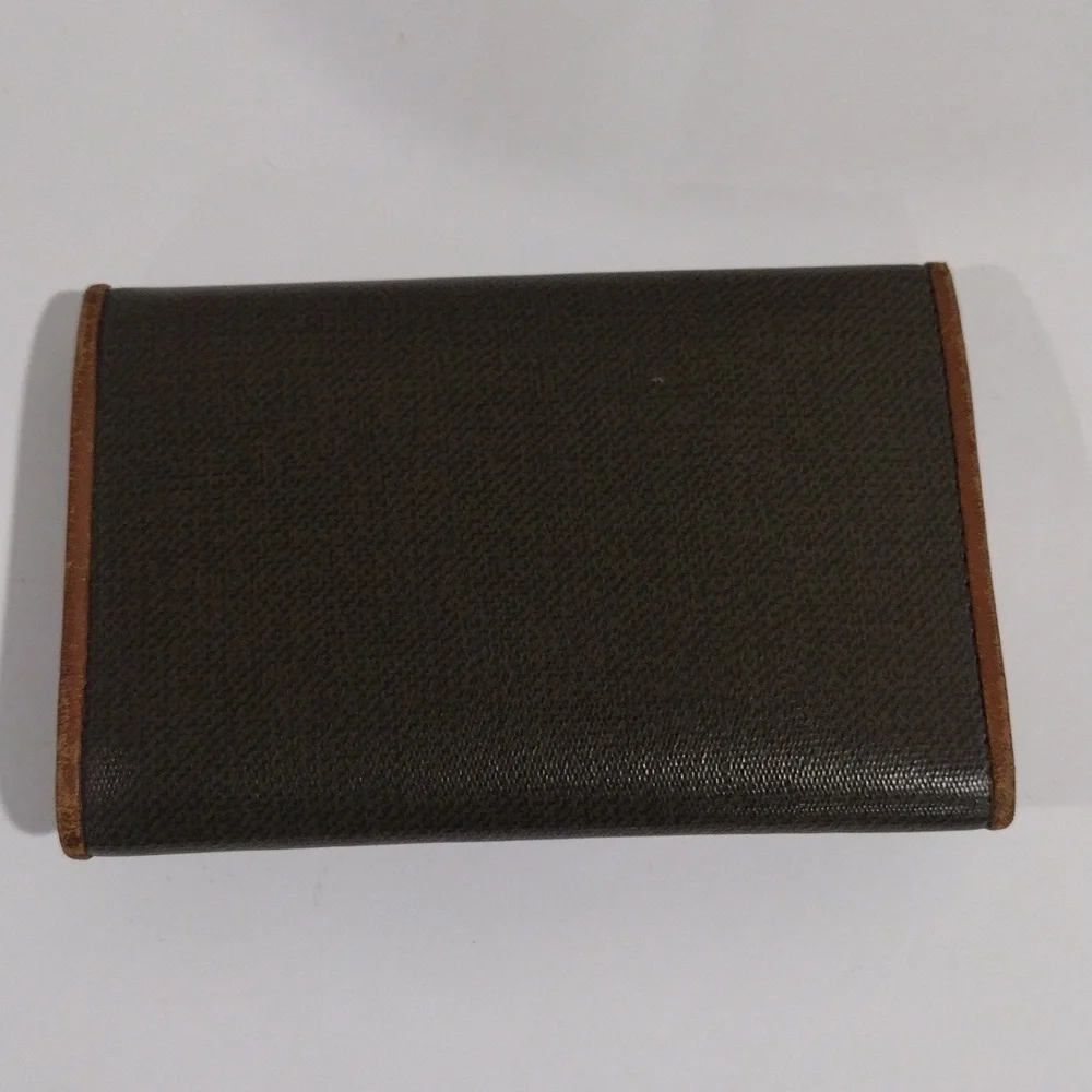 Christian Dior Trotter Key Case for Women – Grey Brown Gold Logo Canvas 3.9x2.5”